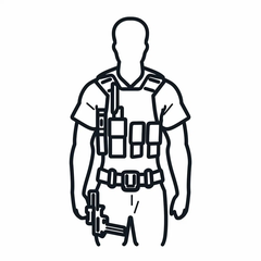 Armed guard services icon