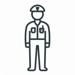 Unarmed guard services icon